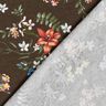 Jersey de viscose Florzinhas – castanho escuro/vermelho-fogo,  thumbnail number 4