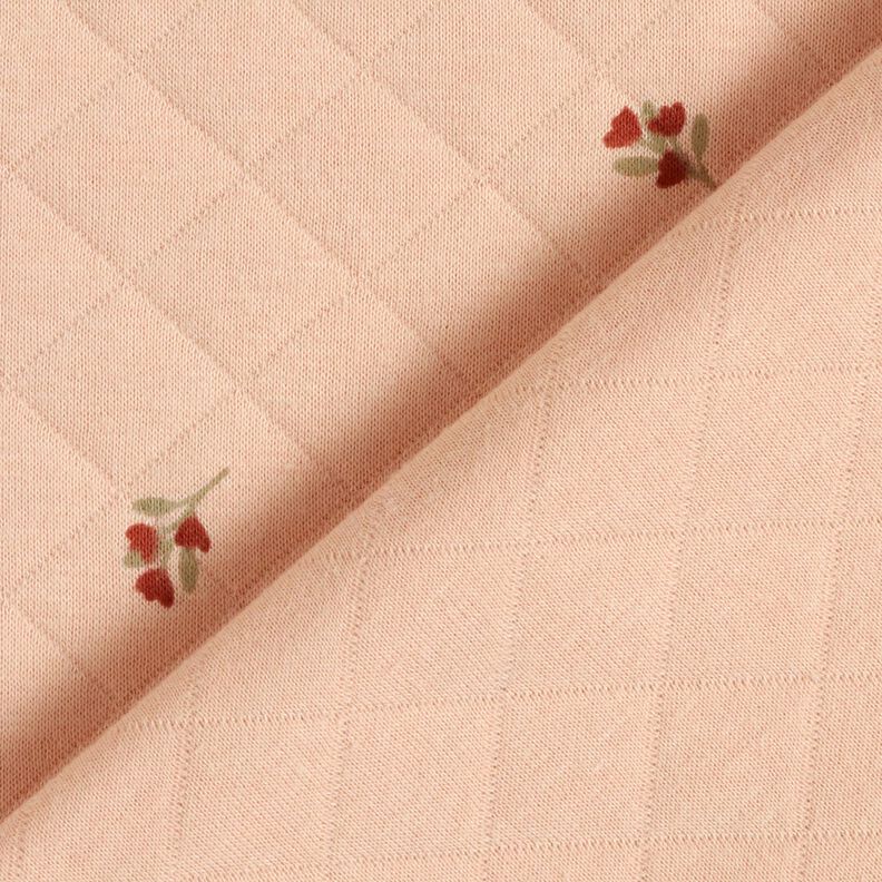 Dupla face Jersey Ramo de flores – rosé,  image number 4