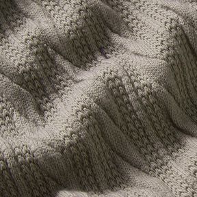 Malha Cloqué Padrão entrançado – cinzento-seda, 