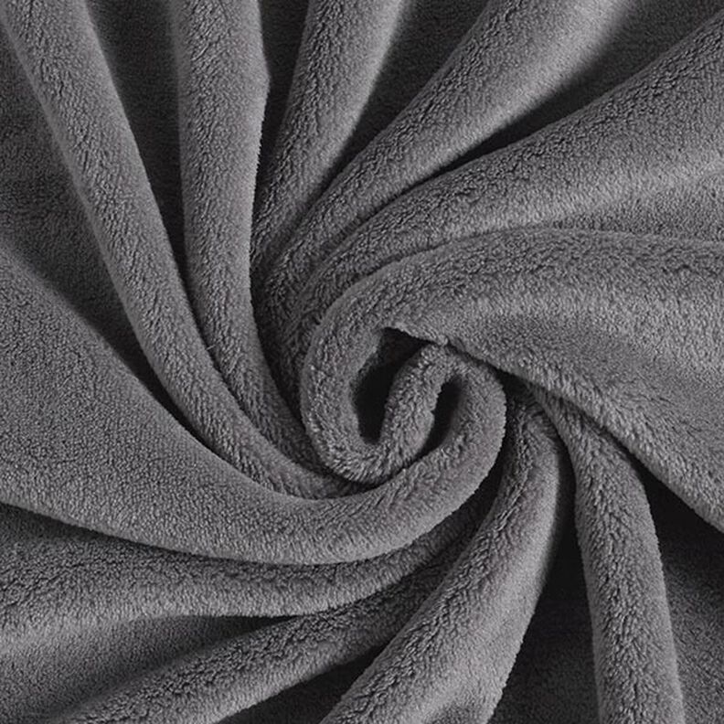 Tecido polar fofinho – cinzento escuro,  image number 1