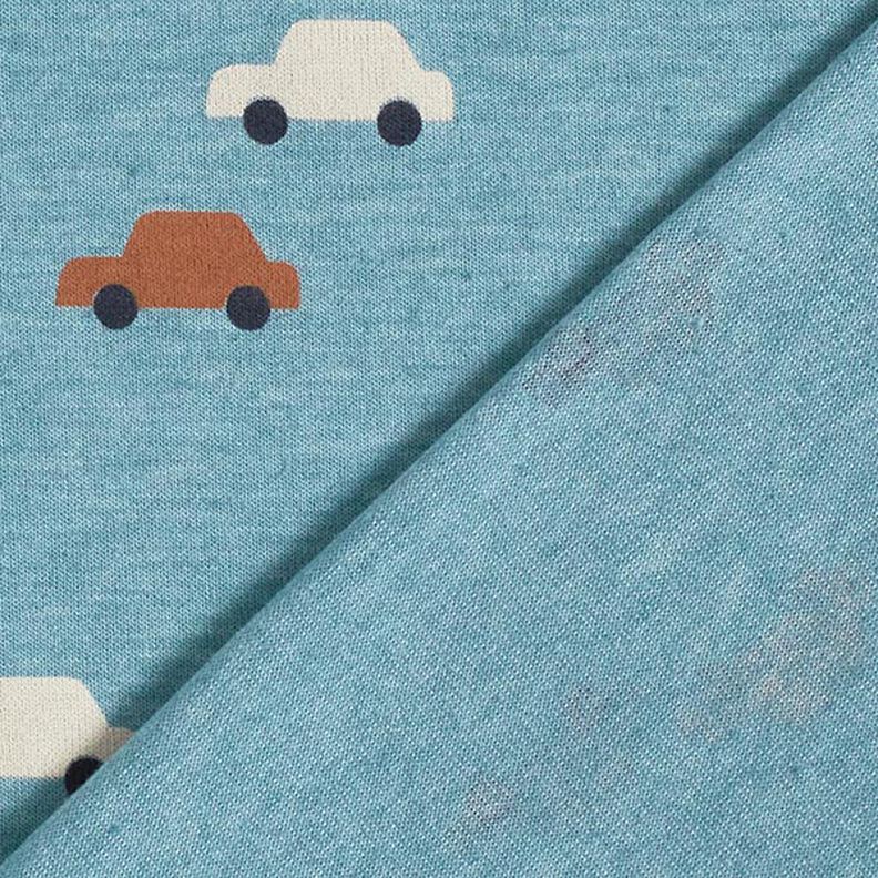 Jersey de algodão Carros de brinquedo – azul ganga/natural,  image number 4
