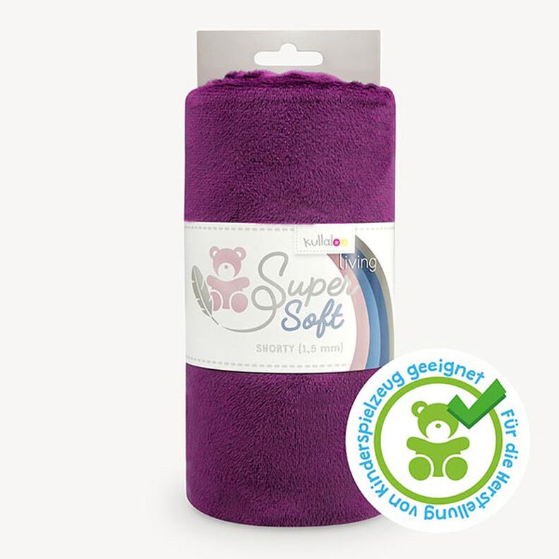 Nicki SHORTY [1 m x 0,75 m | Pelo: 1,5 mm] - beringela | Kullaloo,  image number 1