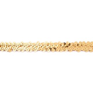 Debrum com lantejoulas elástico [20 mm] – ouro metálico, 