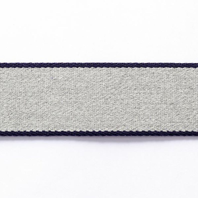 Fita de cós  [ 3,5 cm ] – azul-marinho/cinzento,  image number 1