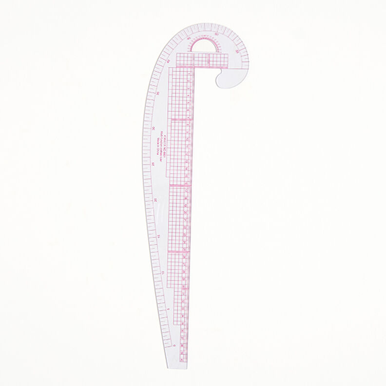 Régua de curvas 40 x 65 cm – transparente,  image number 1