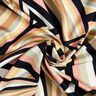 Tecido de viscose Linhas abstratas – preto/ouro rosé,  thumbnail number 3