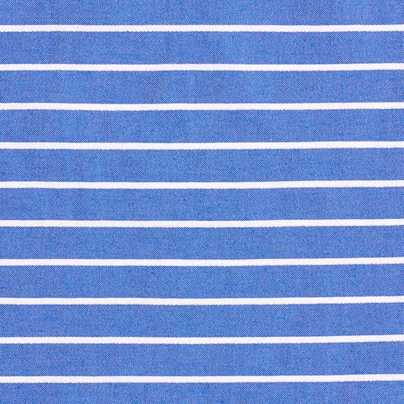 Viscose stretch com riscas brilhantes – azul/branco,  image number 1