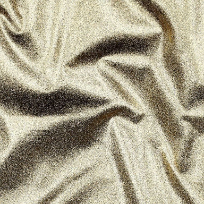 Popelina de algodão adornado com película Liso – ouro metálico,  image number 2