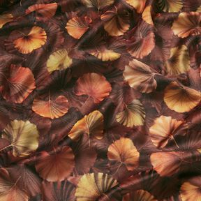 Veludo para decoração Ginkgo outonal – bronze, 