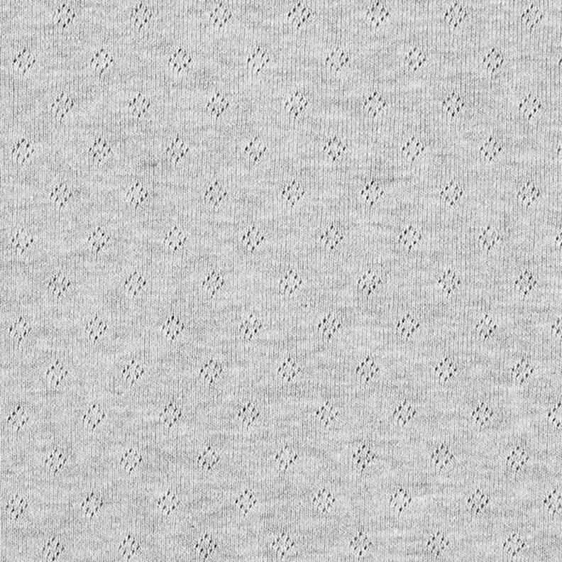 Jersey malha fina com padrão perfurado Melange – cinzento,  image number 1