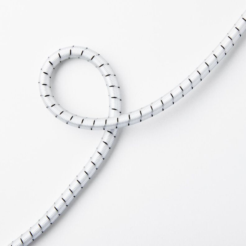 Cordão elástico forte para exterior [Ø 10 mm] – branco/preto,  image number 1