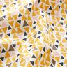 Tecido de algodão Cretone Mini triângulos – rosa-claro/amarelo-caril,  thumbnail number 2