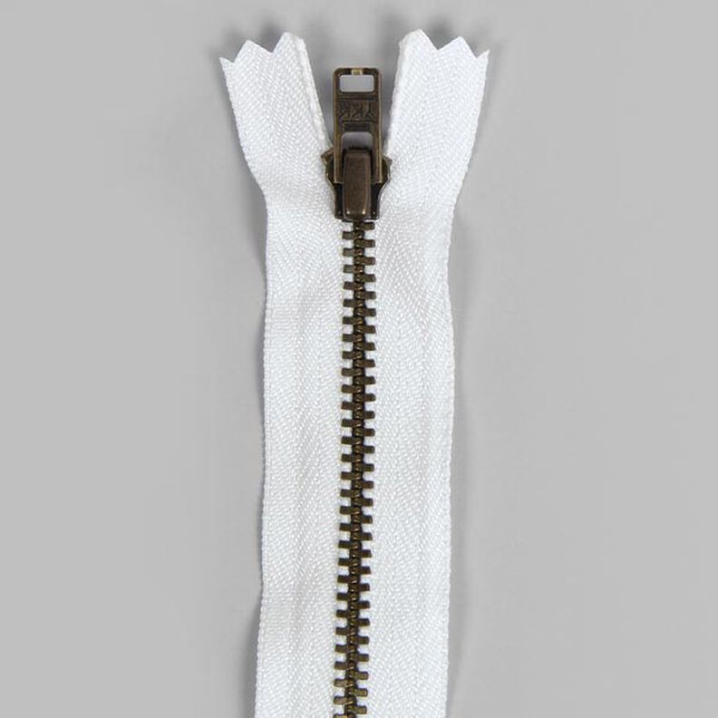 Fecho de correr não divisível | metal antigo (501),  image number 1