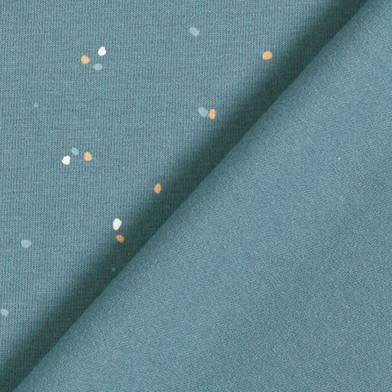 Jersey de algodão Manchas irregulares  – azul ganga,  image number 4
