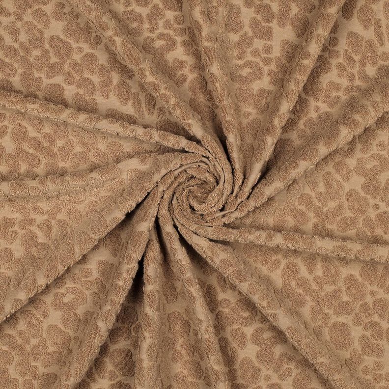 Tecido turco Stretch Leopardo  – castanho claro,  image number 3