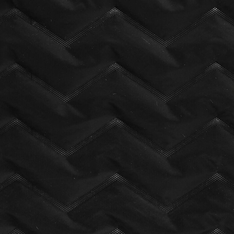 Tecido acolchoado Pele de pêssego Chevron | Katia Fabrics – preto,  image number 1