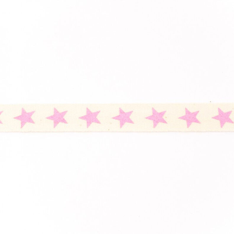 Fita de tecido Algodão estrelas – rosa,  image number 1