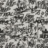 Tecido polar alpino Graffiti Melange – cinzento-prateado,  thumbnail number 1