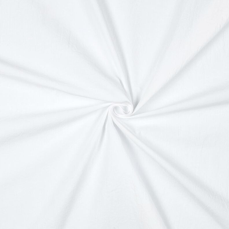 Tecido de algodão Tecido enrugado, pré-lavado – branco,  image number 1