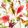 Tecido para exteriores Lona Flores e Borboletas – branco/roxo,  thumbnail number 3