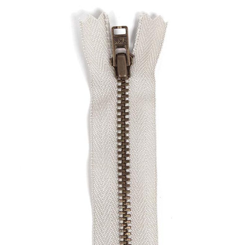 Fecho de correr não divisível | metal antigo (576),  image number 1