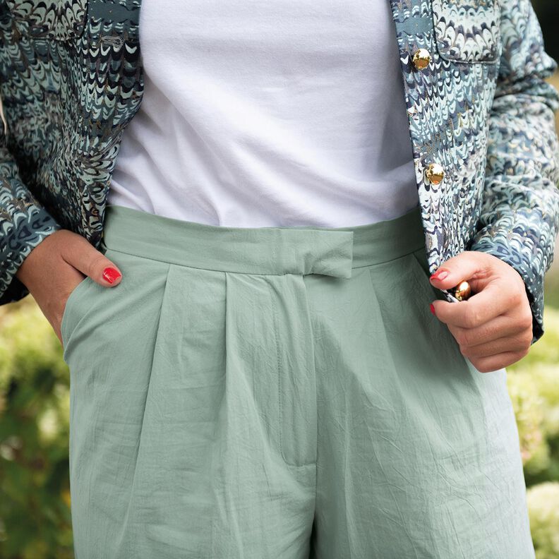 Tecido de algodão Tecido enrugado, pré-lavado – taupe escuro,  image number 7