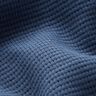 Jersey mini favos de algodão lisa – azul ganga,  thumbnail number 3