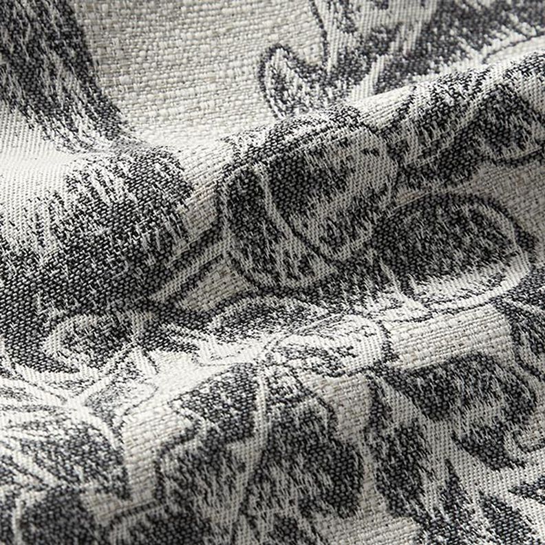 Painel decorativo Gobelina Veado e pé-de-leão – cinzento,  image number 2
