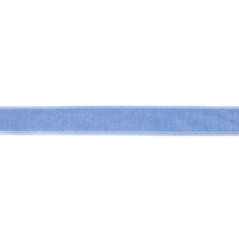 Fita de tecido Chambray Liso – azul ganga,  image number 1
