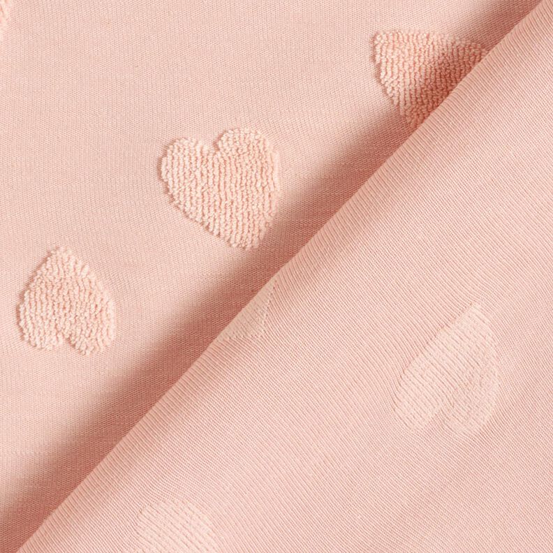Tecido turco Jersey Corações – rosé,  image number 5