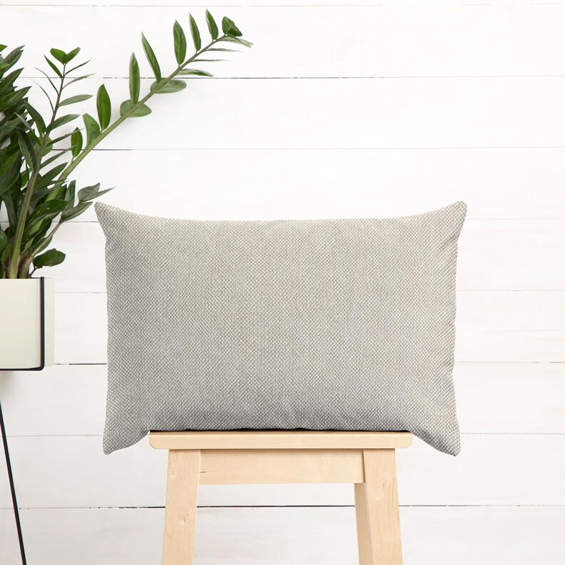 Tecido para estofos Melange macio – cinzento claro,  image number 7