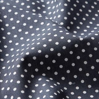 Popelina de algodão Mini Polka Dots – antracite/branco, 