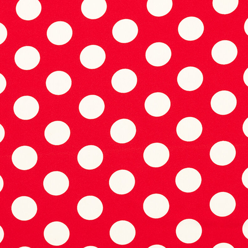 Tecido crepe Polka Dots [2,5 cm] – vermelho,  image number 1