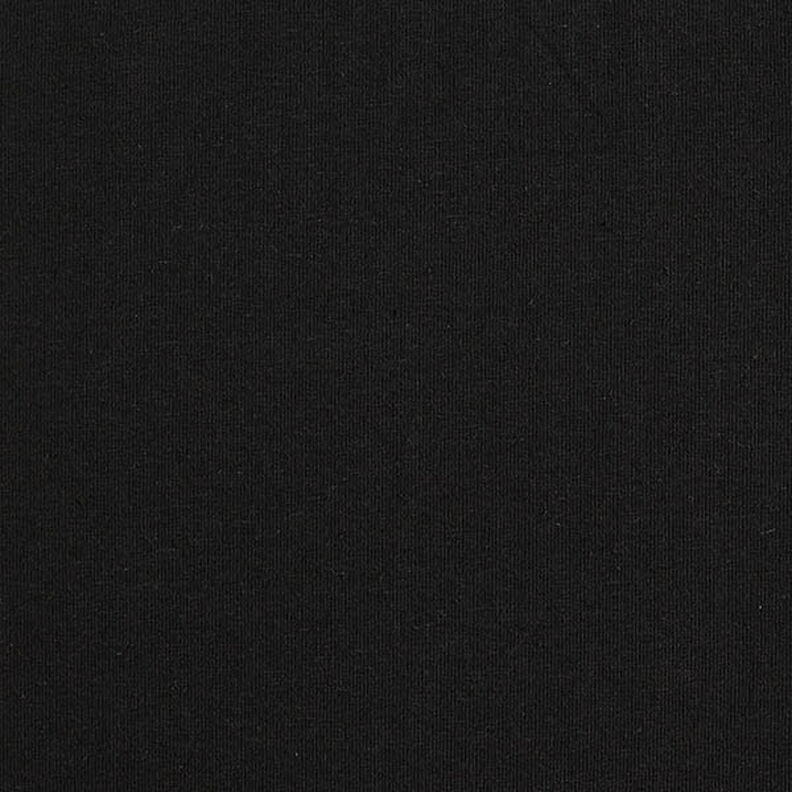 Jersey em mistura algodão e linho liso – preto,  image number 5