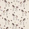 Jersey de algodão Cavalo florido com brilhantes | Poppy Fabrics – natural/dourado,  thumbnail number 1