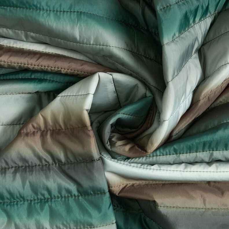 Tecido acolchoado leve Gradação de cor – pinheiro azul,  image number 3