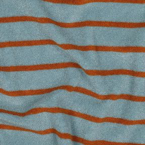 Tecido turco Jersey Riscas | Poppy Fabrics – azul-pomba/cobre, 