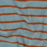 Tecido turco Jersey Riscas | Poppy Fabrics – azul-pomba/cobre,  thumbnail number 2