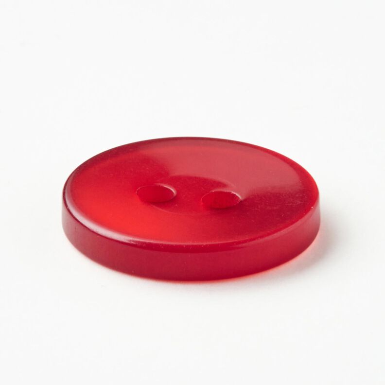 Botão de 2 furos brilhante [Ø 15 mm] – cor de malagueta,  image number 2