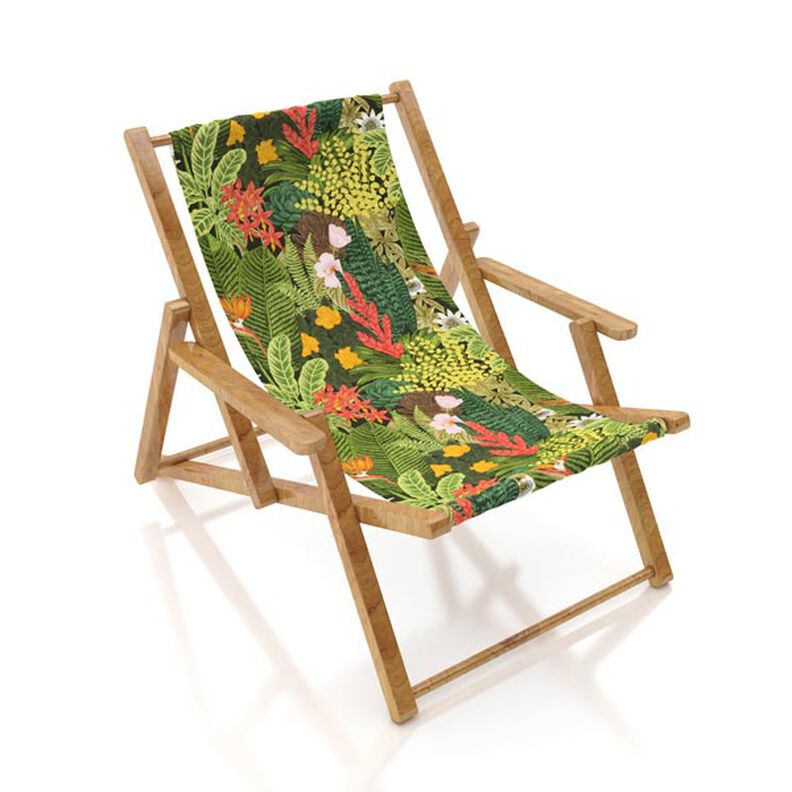 Tecido para exteriores Lona Plantas exóticas – verde escuro,  image number 10