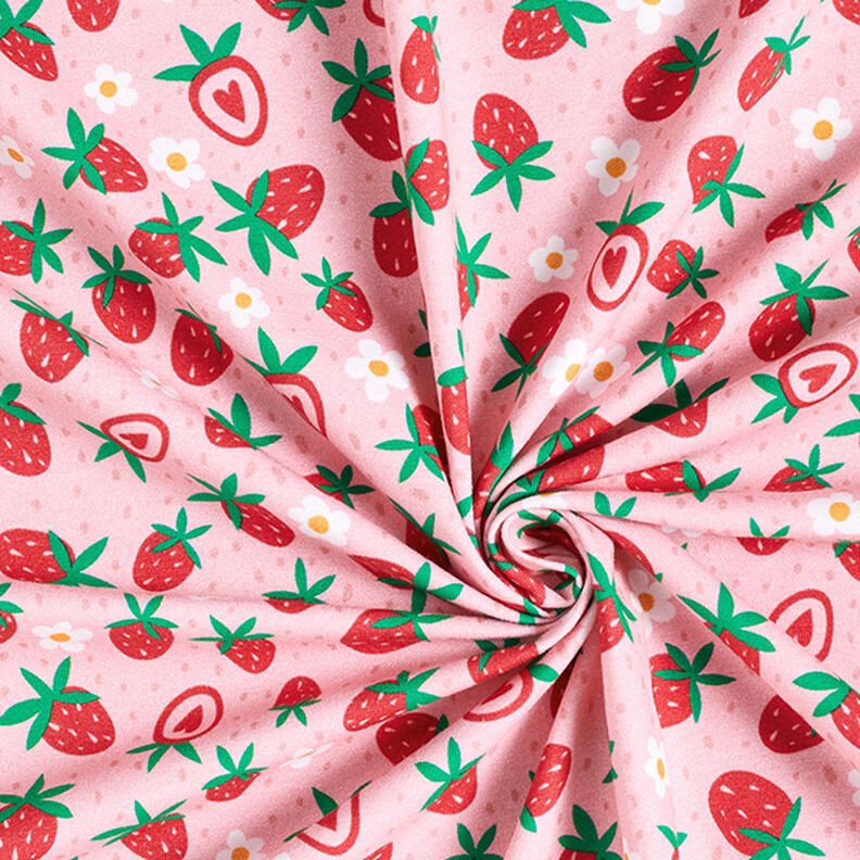 Jersey de algodão Morangos doces | PETIT CITRON – rosa,  image number 3