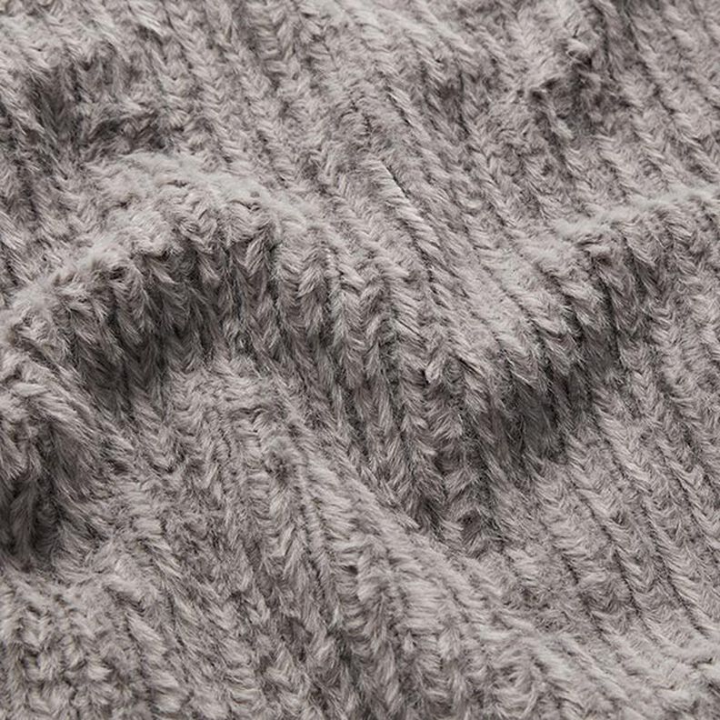 Pelo artificial Padrão entrançado – cinzento,  image number 2