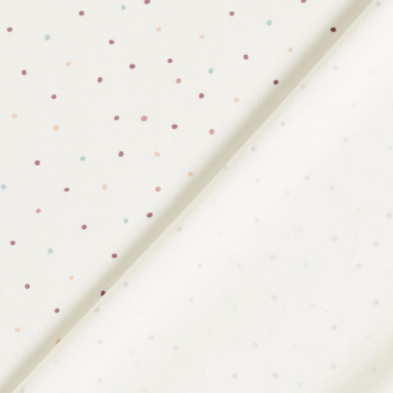 Jersey de algodão Pintas coloridas – branco sujo,  image number 4