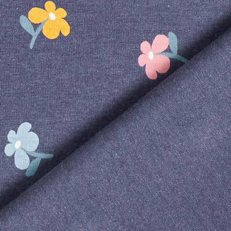 Jersey de algodão Florzinhas – azul-marinho,  image number 5