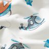 Jersey de algodão Helicóptero e dragão Impressão Digital – marfim/turquesa claro,  thumbnail number 2