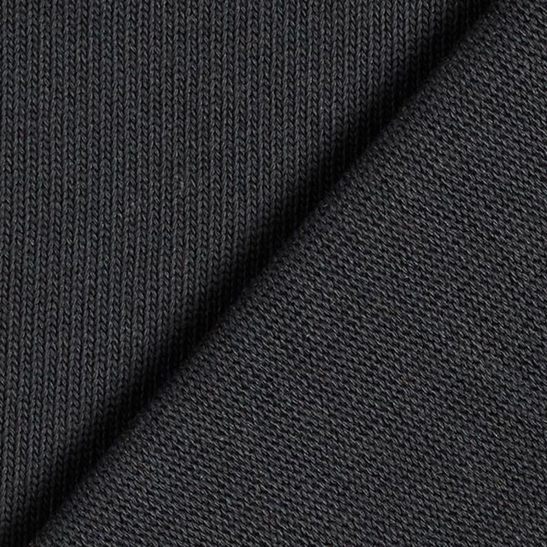 Tecido de malha de algodão – preto,  image number 3