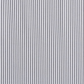 Popelina de algodão Riscas – cinzento/branco, 