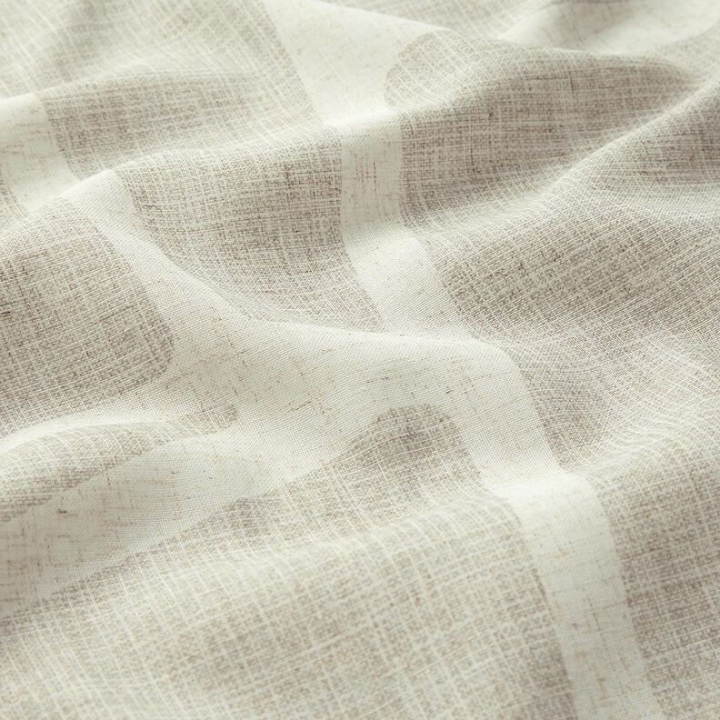 Tecido para cortinados Mix de linho Formas  – taupe claro/natural,  image number 2