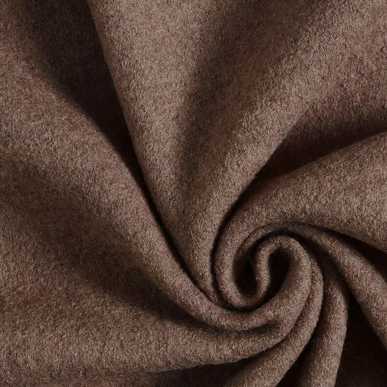 Lã grossa pisoada Melange – castanho,  image number 1