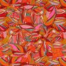 Moda de praia Tecido de viscose Pav&otilde;es e flores &ndash; laranja/bordeaux,  thumbnail number 1